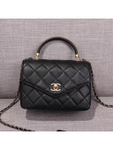 Chanel Small Flap Bag with Top Handle AS0625 Black 2019