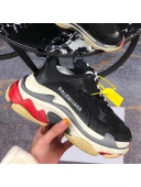 Balenciaga Triple S Sneakers Black/Multicolor Sole 