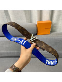 Louis Vuitton LV x NBA Reversible Belt 4cm with LV Buckle Monogram Canvas/Gold 2021