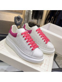 Alexander Mcqueen White Silky Calfskin Sneaker Pink 2020 (For Women and Men)