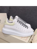 Alexander Mcqueen White Silky Calfskin Sneaker Steel Grey 2020 (For Women and Men)