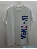 Louis Vuitton Cotton NBA T-shirt LV21030203 White 2021