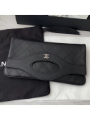 Chanel Lambskin Chanel 31 Pouch Bag Black 2019