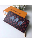 Louis Vuitton Catogram Cats Zippy Wallet M63875 Brown 2019