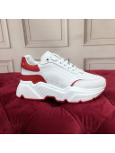 Dolce Gabbana Nappa Leather Daymaster Sneakers White/Red 07 2020 (For Women and Men)