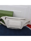 Gucci GG Embossed Belt Bag ‎645093 White 2021