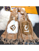 Louis Vuitton Monogram Cashmere Long Scarf With Pocket Khaki 2020