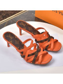 Louis Vuitton Revival Strap Heel Slide Sandals 6.5cm Orange 2021