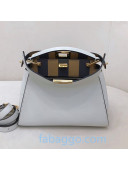 Fendi Medium Peekaboo Essential Bag in Stripes and White Leather 2020