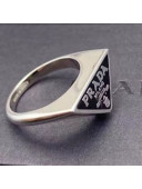 Prada Logo Ring Black 2021