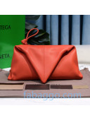 Bottega Veneta BV Trine Lambskin Clutch Orange 2020