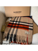 Burberry Check Cashmere Scarf 30x168cm Multicolor 2021 110334