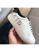 Givenchy Urban Street Smooth Calfskin Logo Sneaker White/Black 2018