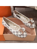 Louis Vuitton Damier Azur Canvas LV Bow Flat Ballerina 2020