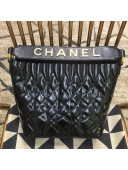 Chanel Quilted Calfskin Small Hobo Top Handle Bag AS0845 Black 2019