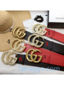 Gucci Leather Belt 70mm with Double G Buckle 6 Colors 2020