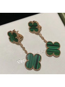 VanCleef&Arpels Clover Clip-on Earrings Green/Gold 2019