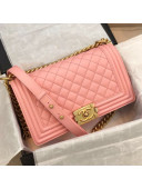 Chanel Quilted Calfskin Medium Flap Bag A67086 Pink 2019