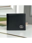 Gucci GG Marmont Smooth Leather Bi-fold Wallet 428726 Black 2021