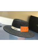 Loewe Straw Wide Brim Hat Black LO5 2021