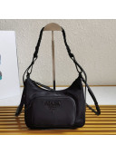 Prada Nylon Hobo Bag 1BC123 Black 2020