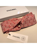 Chanel CC Logos Stamp Headband Pink 2019