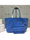 Goyard Medium/Large Shipping Tote Bag in Bright Blue