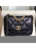 Chanel Lambskin 19 Small Flap Bag AS1160 Black 2019