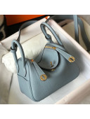 Hermes Lindy Mini Bag 19CM Flax Blue/Gold 2020 