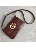 Gucci Leather Arli Small Shoulder Bag 550129 Burgundy 2018