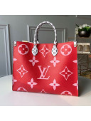 Louis Vuitton Onthego Shopper Tote Bag M44569 Red/Pink 2019