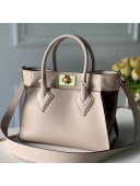 Louis Vuitton On My Side PM Tote Bag M57729 Greige Leather 2021