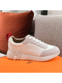 Hermes Bouncing Canvas Sneakers White 2021 06 (For Women and Men)