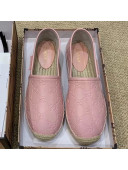 Gucci Signature GG Leather Espadrilles Pink 2019