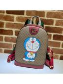 Doraemon x Gucci GG Canvas Small Backpack 647816 Beige/Red 2021