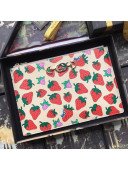 Gucci Zumi Strawberry Print Pouch 570728 2019