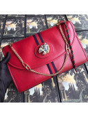 Gucci Rajah Leather Medium Shoulder Bag 564697 Red 2019