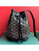 Goyard Petitflot Drawstring Bucket Bag Black 2020