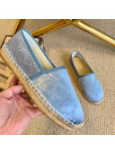 Gucci GG Silk Espadrilles Blue 2020