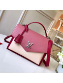 Louis Vuitton Mylockme Schoolbag Shaped Top Handle Bag M53891 Beige/Red/Pink  