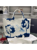 Prada Print Drill Tote Bag 1BG399 Blue 2021