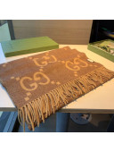 Gucci GG Jacquard Long Scarf GS220103011 Beige 2022