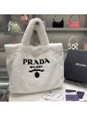 Prada Terry Tote bag 1BG130 White 2021