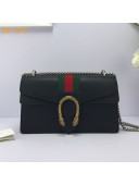 Gucci Dionysus Web Leather Small Shoulder Bag 400249 Black