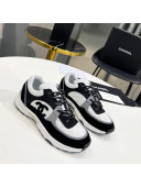 Chanel Suede & Mesh Sneakers G38299 White/Black 2021 111729