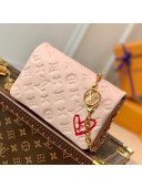 Louis Vuitton Pochette Coussin Chain Mini Bag in Monogram Leather M80834 Nude Pink Fall in Love 2021