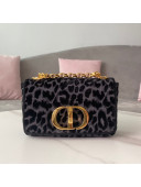 Dior Small Caro Chain Bag in Grey Multicolor Mizza Embroidery 2021