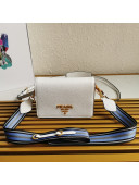 Prada Leather Cross-Body Bag 1BD102 White 2022