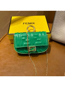 Fendi FF Leather Nano Baguette Charm Green 2021