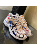 Chanel Colored Logo Print Sneakers G34360 Blue 2020